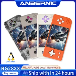 ANBERNIC RG28XX consola de juegos portátil Retro Linux 64 bits 3100mAh reproductores compatible con TV-HDMI-controlador de salida E-book 64G 5000 juegos