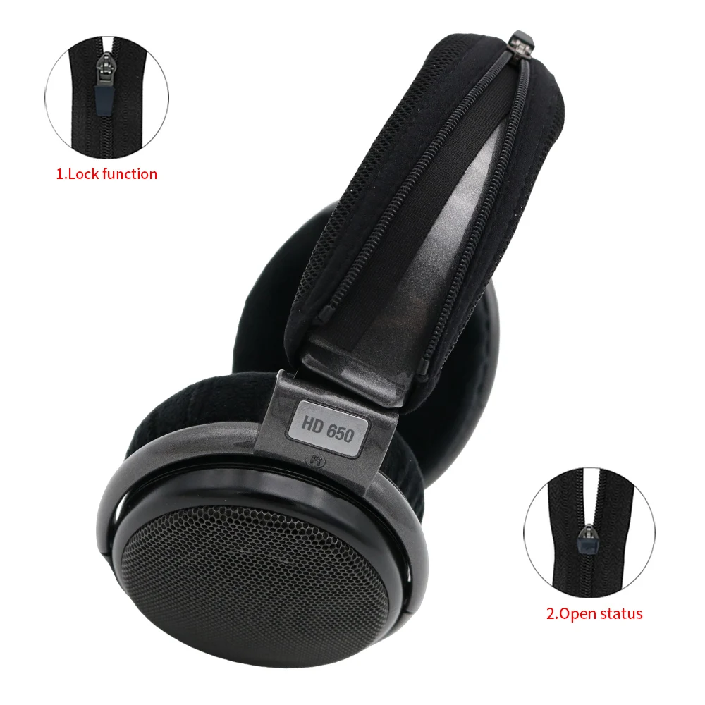 Cubierta de haz de luz de auriculares para SENNHEISER HD 650, funda protectora para auriculares HD650, funda para faro de auriculares - imagen 3