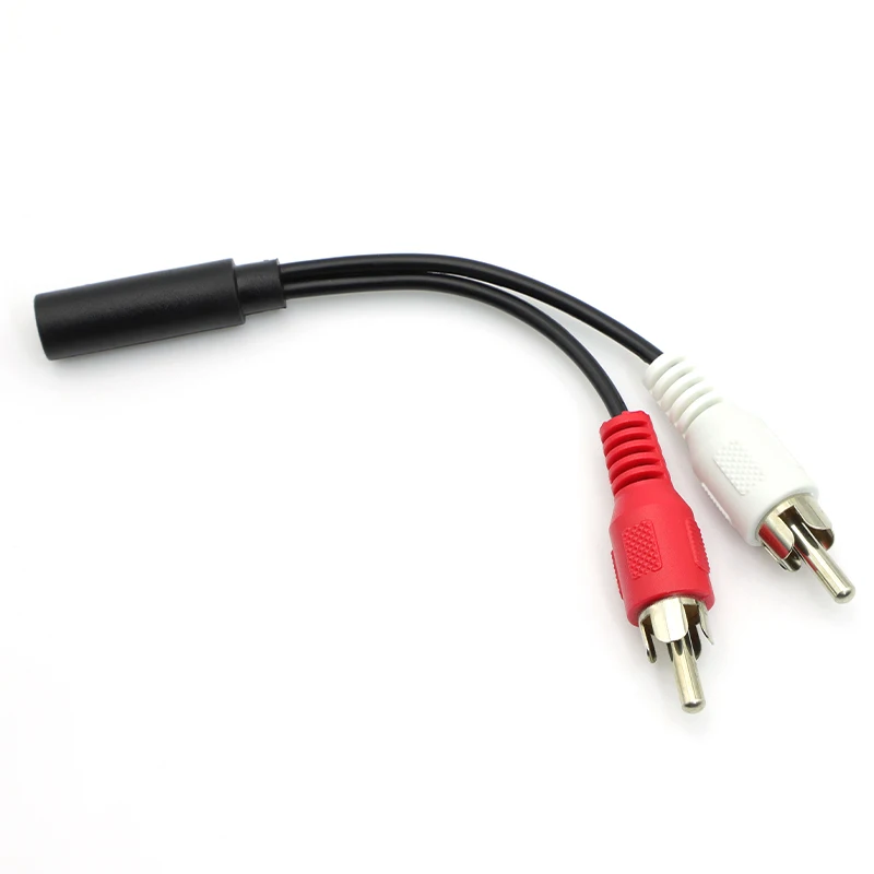 Conector hembra de 3,5mm a 2 RCA macho, adaptador convertidor de Cable de Audio Y estéreo, conector auxiliar de Audio 3,5 de alta calidad - imagen 5