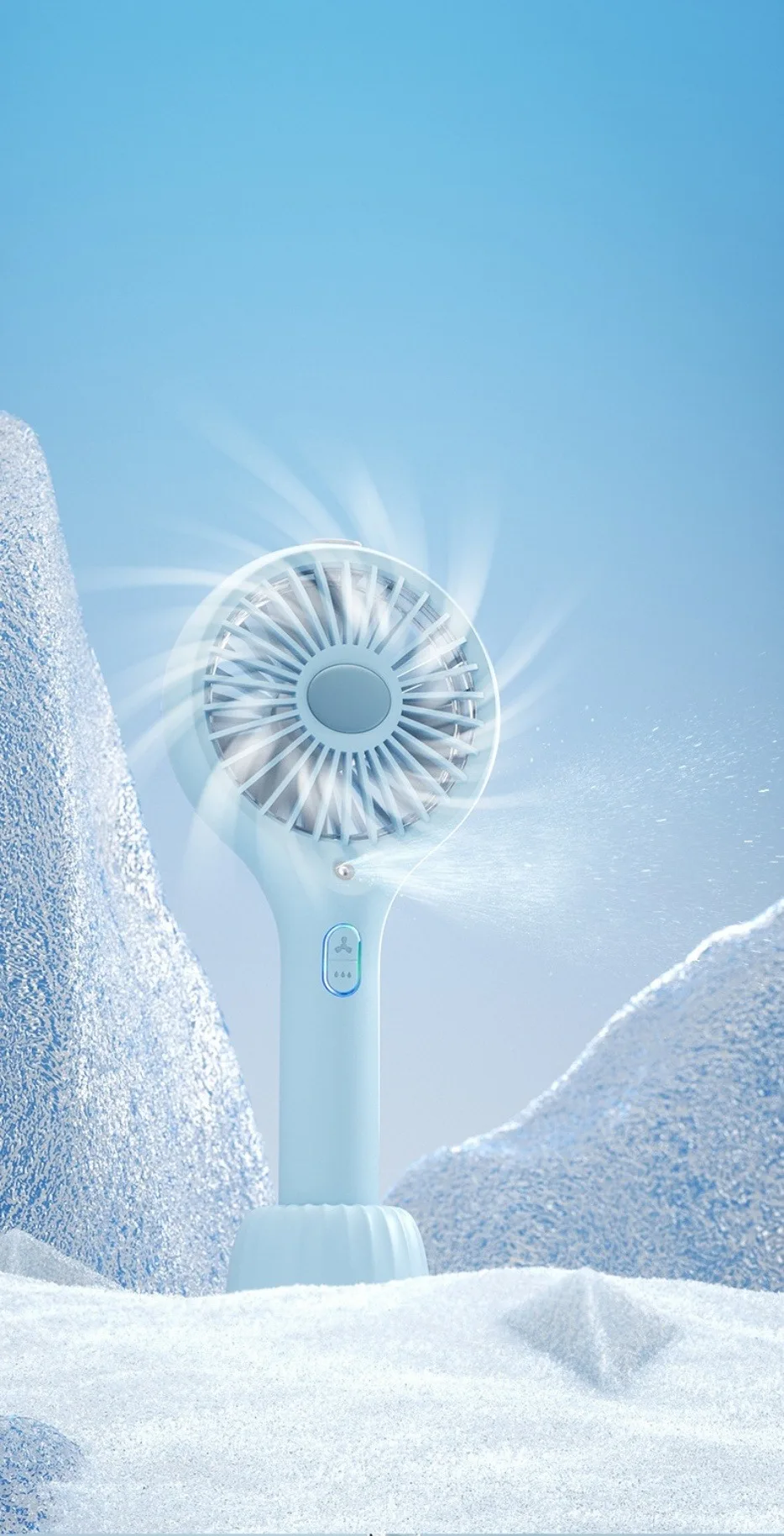 2025 Nuevo ventilador de pulverización de mano Mini ventilador recargable USB Ventilador de hidratación portátil Ventilador de humidificación - imagen 2