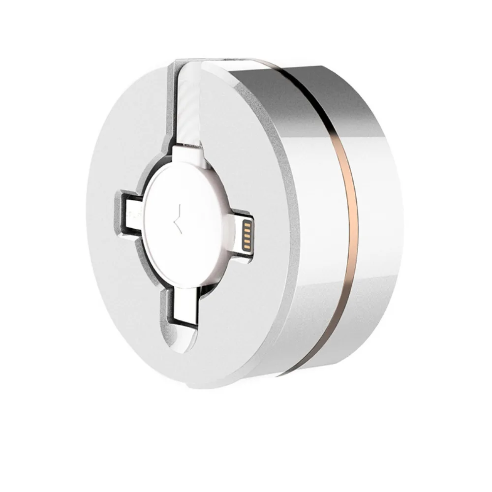 Cable de datos retráctil uno a tres de carga súper rápida de 66w Cable de carga tres en uno para teléfono móvil - imagen 2