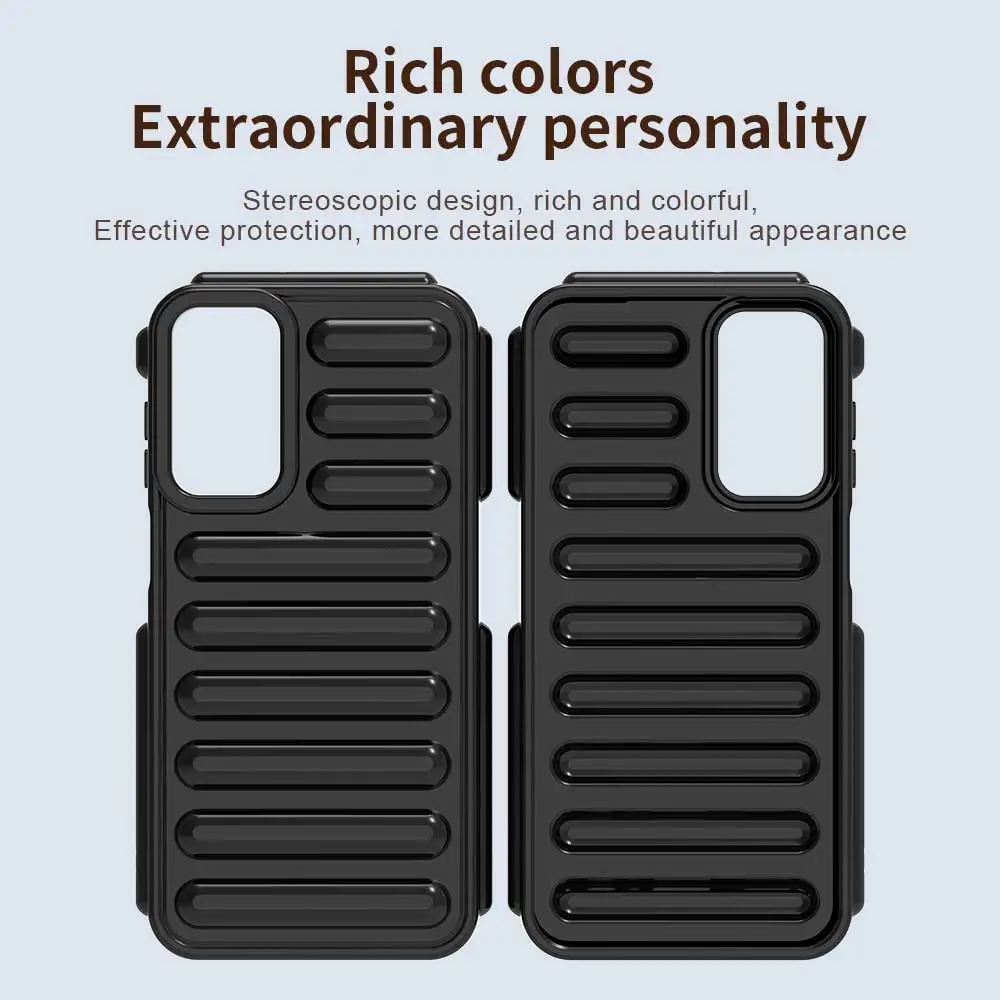 Armadura a prueba de golpes cápsula funda de cojín de aire para Samsung Galaxy M55 M15 M14 F55 F15 F14 C55 5G cubierta de silicona suave de Color sólido - imagen 4