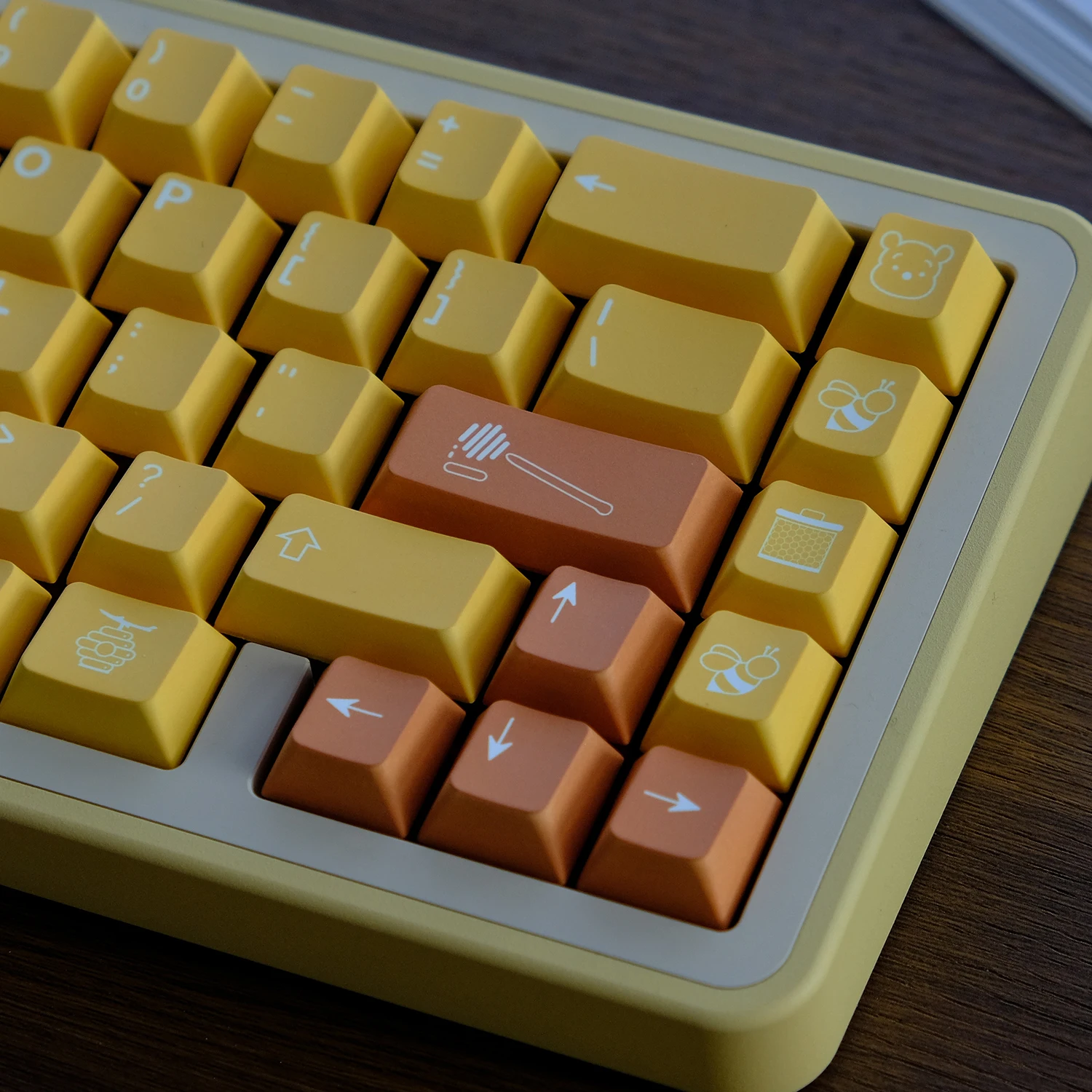 Teclas de miel PBT GMK, teclas de perfil de cereza, sublimación de tinte, teclas clonadas GMK para teclado mecánico MX Switch - imagen 4