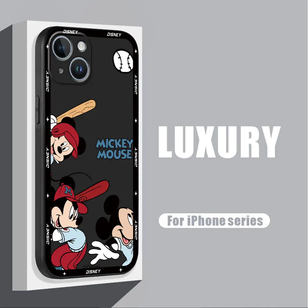 Funda de silicona para Google Pixel 6 Pro 7a 8 Pro 6a 7 Pro Capa de lujo Disney Mickey Minnie Mouse - imagen 3