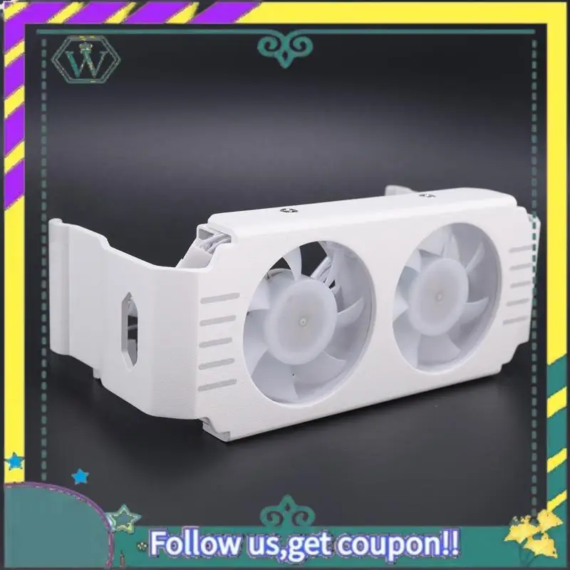 A28Q-2X Módulo de memoria RAM para computadora Enfriador PC DDR4 DDR5 Overlock Sincronización ARGB dual Ventiladores PWM Radiador de enfriamiento RGB de aluminio(B) - imagen 3