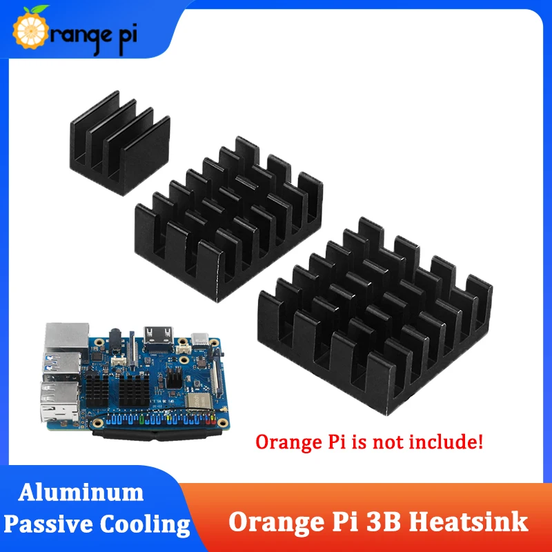 Disipador de calor de aluminio Orange Pi 3B, refrigeración pasiva activa para OPI 3B