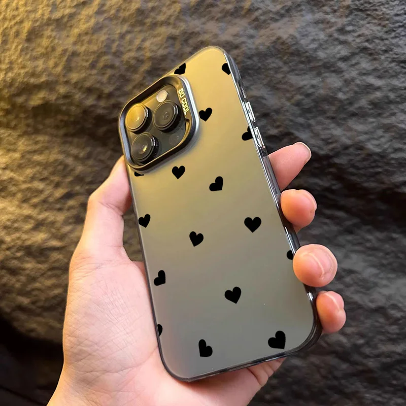 Funda de teléfono IMD plateada con diseño de amor Simple para Xiaomi Redmi Note 14 13 12 11 ProPlus 5G 12S 11S 10S Redmi 14C 13C 12C 13 4G - imagen 4