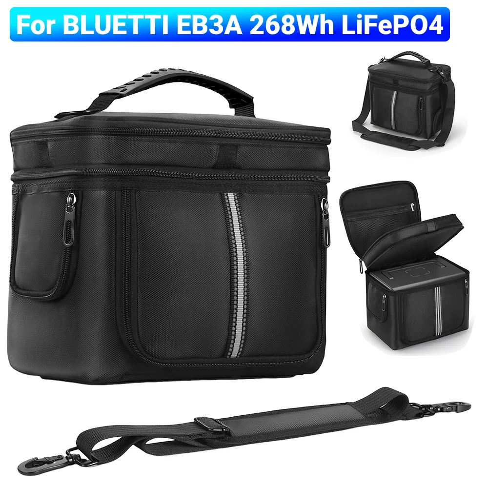 Estuche de viaje portátil, Estuche de transporte de viaje impermeable, estuche de almacenamiento para estación de energía para batería de respaldo BLUETTI EB3A 268Wh LiFePO4 - imagen 2