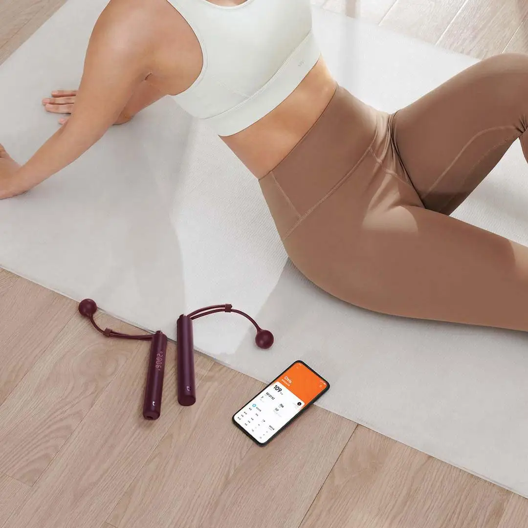 Xiaomi Mijia-cuerda para saltar inteligente, contador Digital Mi Fit, Control por aplicación, cálculo de calorías, cuerda para saltar, equipo deportivo para Fitness - imagen 5