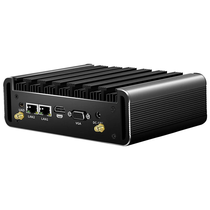 BEBEPC Mini PC industrial con Inter Core i3-5005U compatible con computadora compacta WiFi con 2xLAN 2xRS232 4xUSB 1xHDMI Win10Pro Ready - imagen 4