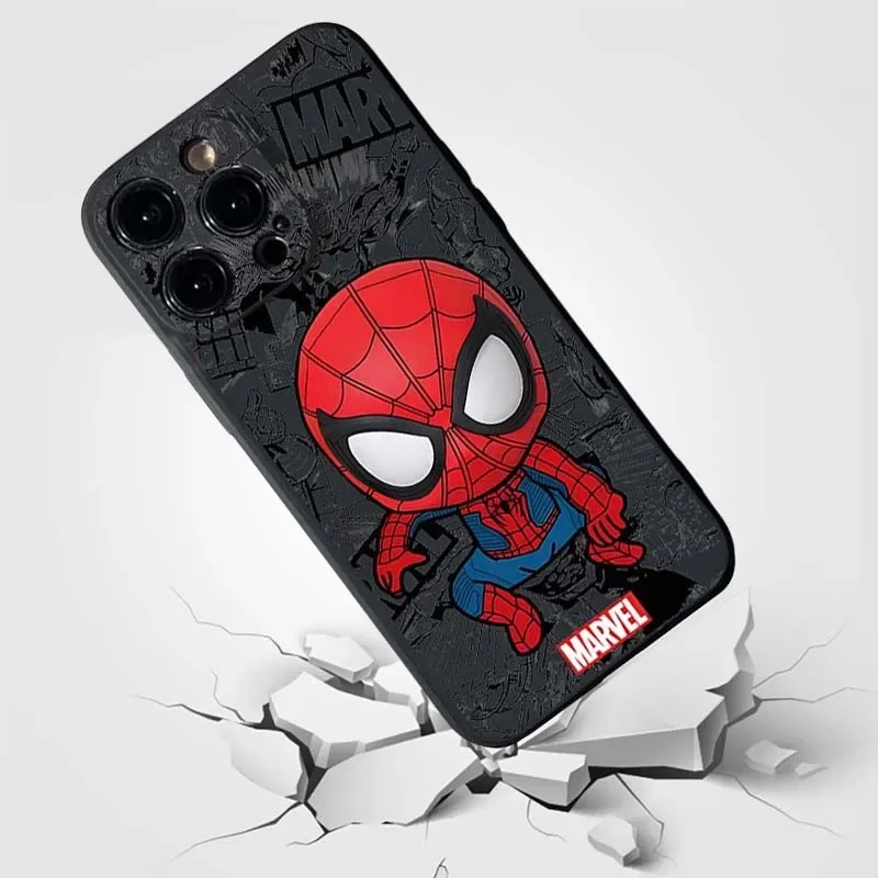 Funda de teléfono Marvel Spider Man Groot para IPhone 16 Pro Max 15 14 Plus 12 13 Mini 16E 7 8 Plus SE, Fundas de silicona suave mate - imagen 5