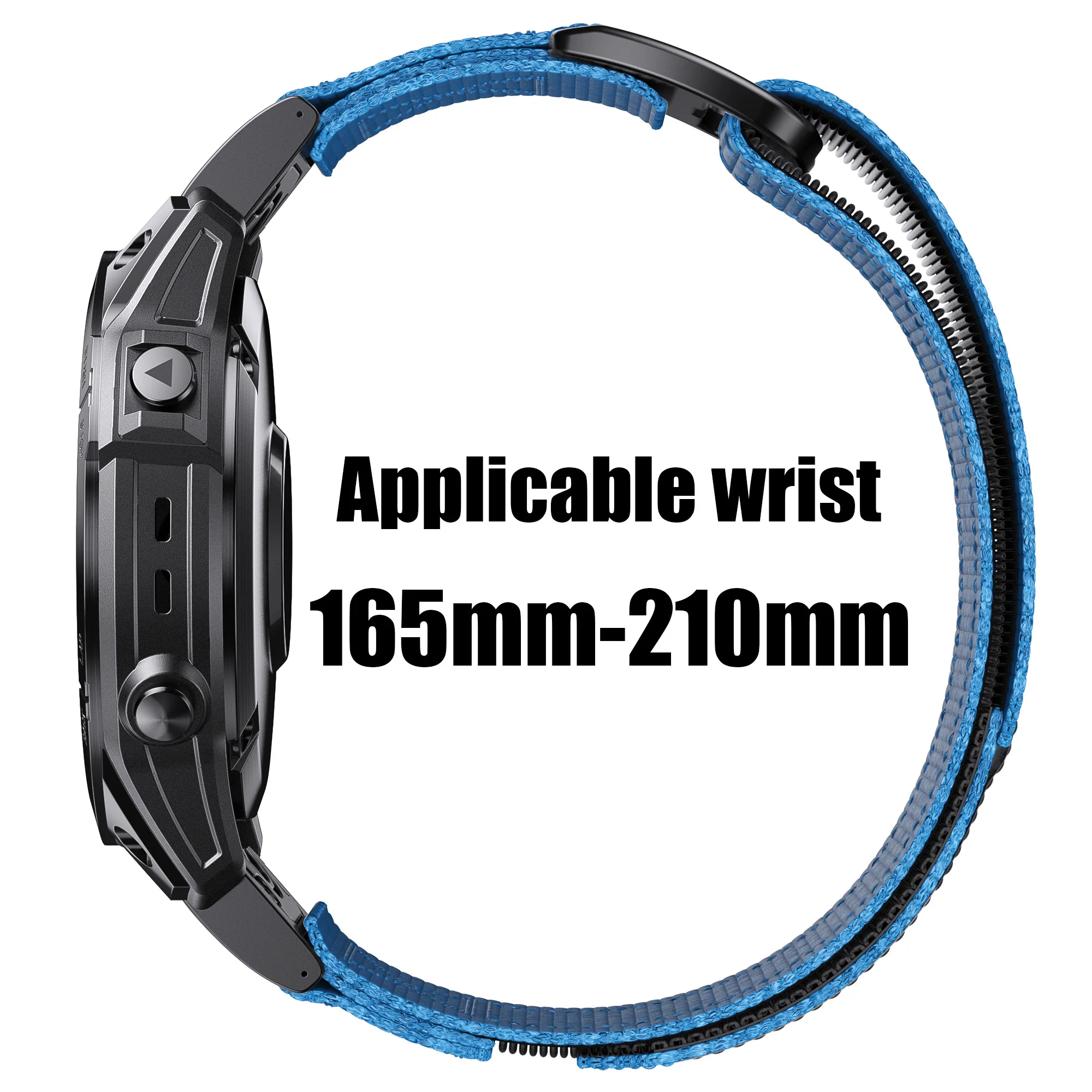 Correa de nailon de ajuste rápido de 22/26mm para Garmin Instinct 1/2/2X 3 Instinct E, accesorios de repuesto de correa Garmin Fenix 8 - imagen 2