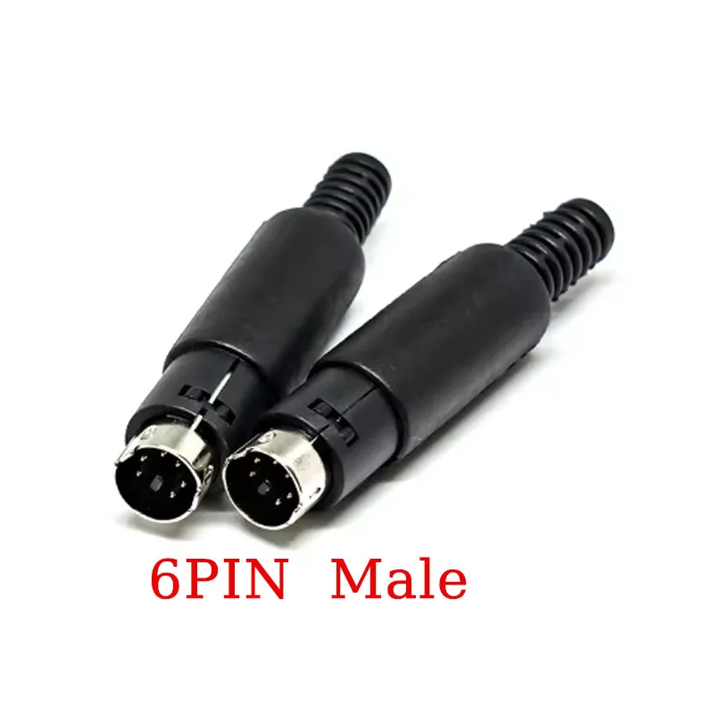 Mini enchufe DIN de 3/4/5/6/7/8 pines, montaje de Cable de chasis, enchufe macho hembra, Cable de soldadura de 3-8 pines, Terminal S, Mini conector macho PS2, 1 ud. - imagen 5