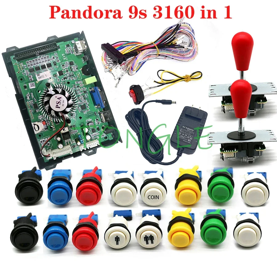 Placa PCB Pandora-Arcade Multi Game, 9S, 4260 en 1, compatible con 3, 4 jugadores, placa base versión familiar, VGA, salida HDMI, 16 * 3D - imagen 3