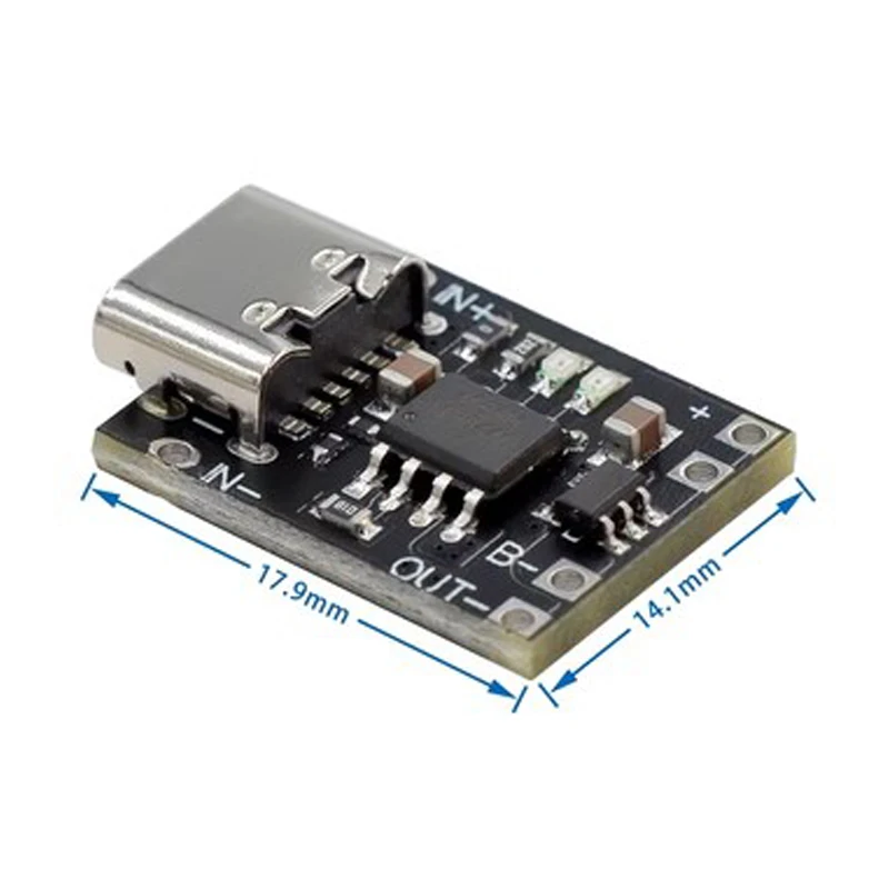 Si Tai & SH Panel de carga de batería de litio ultrapequeño 1A módulo de cargador ternario 3.7V4.2V tipo C con placa de protección - imagen 4