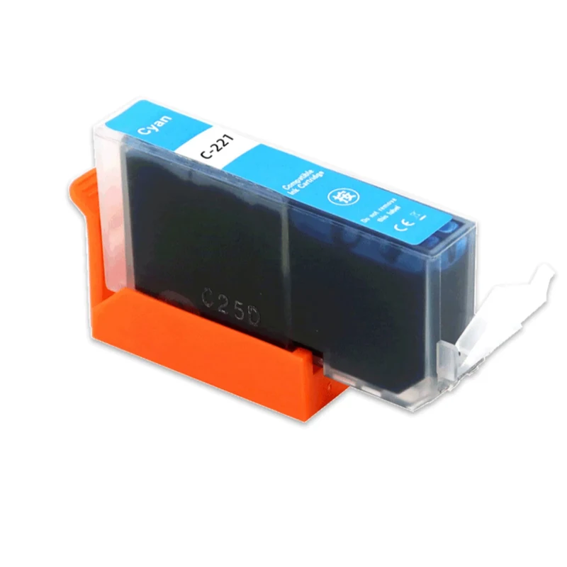 Cartucho de tinta Compatible con CLI-221 de 5 colores para Canon PGI220 CLI221 PIXMA IP3600 IP4600 IP4700 MX860 MX870 MP550 MP560 - imagen 3