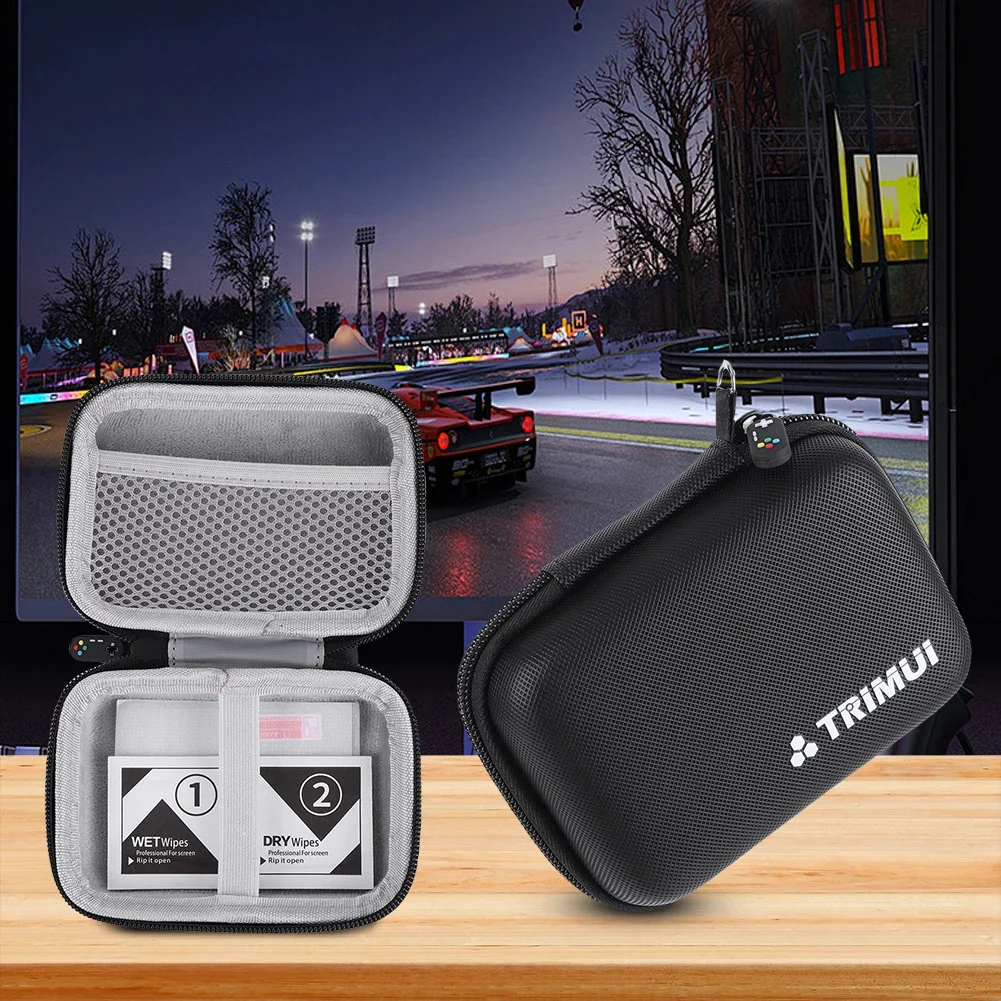 Estuche de transporte duro, bolsa de protección a prueba de golpes, Protector de pantalla de vidrio templado antiarañazos para consola de juegos portátil Trimui Brick - imagen 2