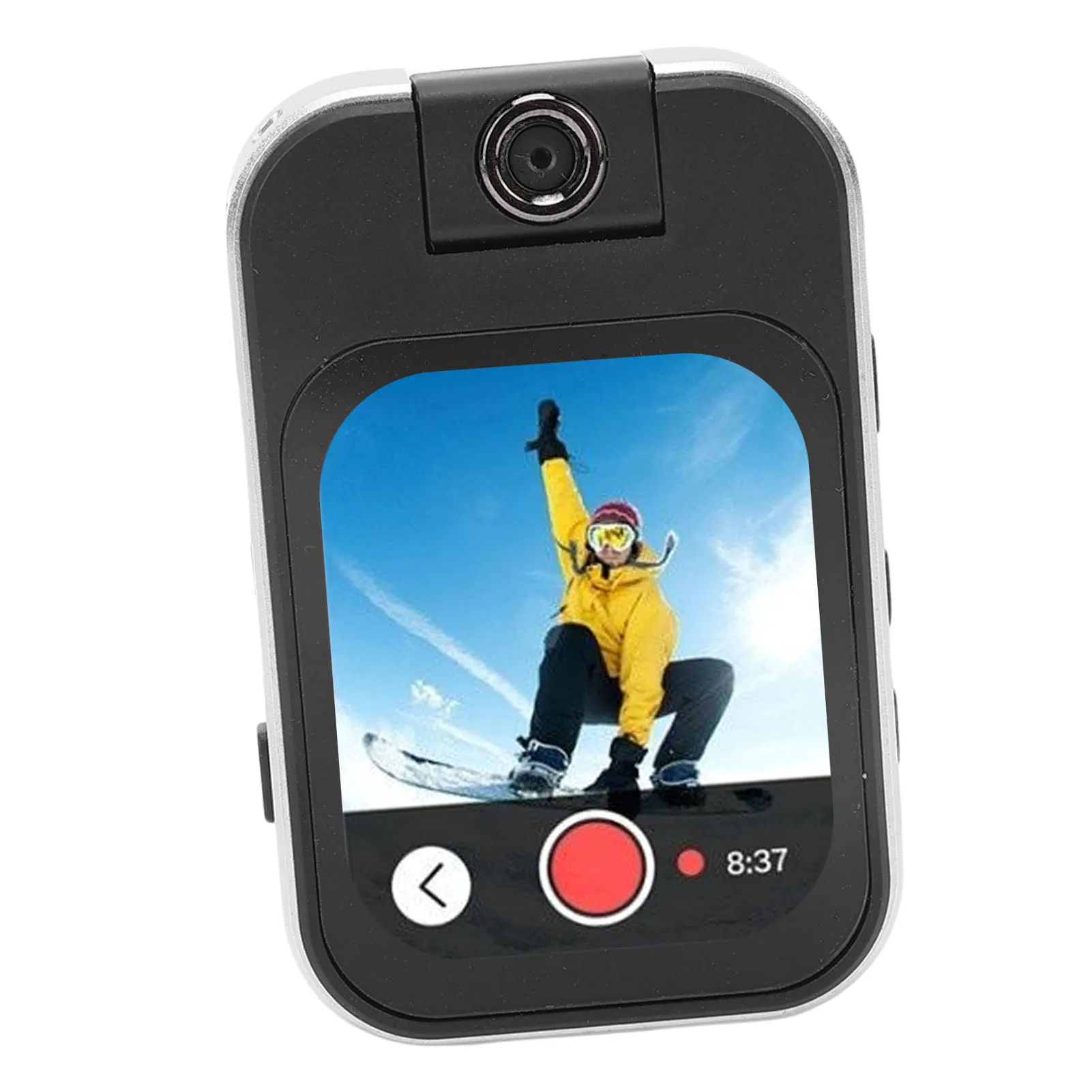 Cámara con clip con reproductor de música MP3 MP4 Cámara deportiva de 48 MP con pantalla táctil de 2,02 pulgadas Tarjeta de memoria pequeña de 32 GB - imagen 5