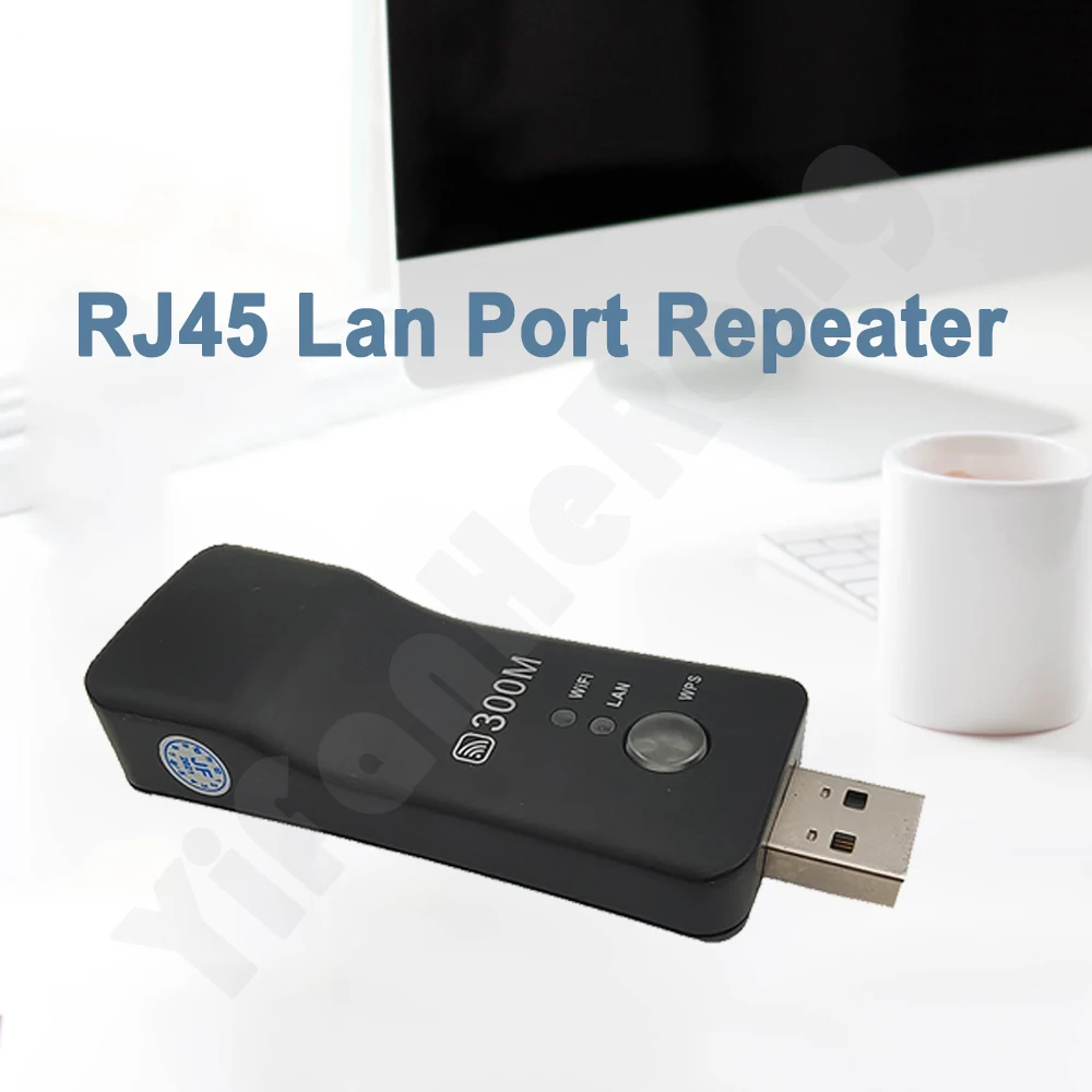 Repetidor inalámbrico USB Universal de 300Mbps para Smart TV, adaptador Wifi, repetidor de red Ethernet para Samsung, Sony, LG TV - imagen 4