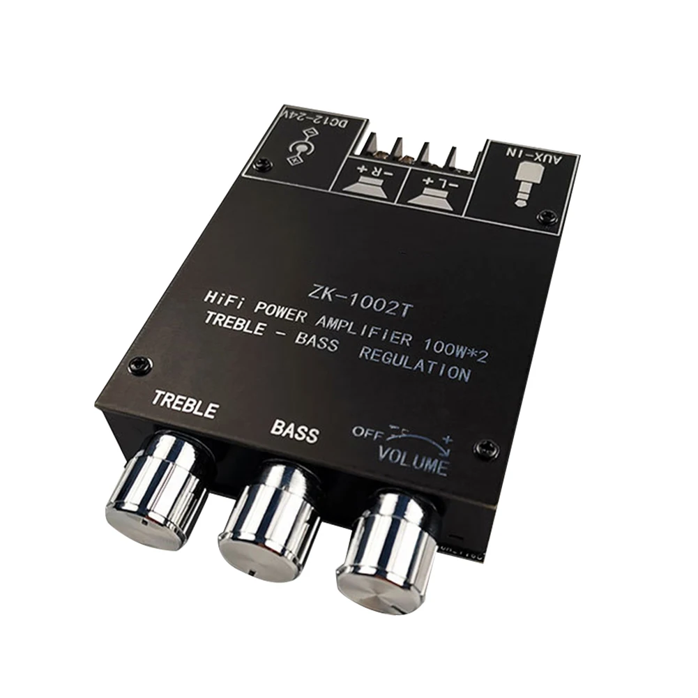 ZK-1002T amplificador Compatible con Bluetooth HIFI 2,0 canales 100Wx2 Kit de módulo de Audio - imagen 4