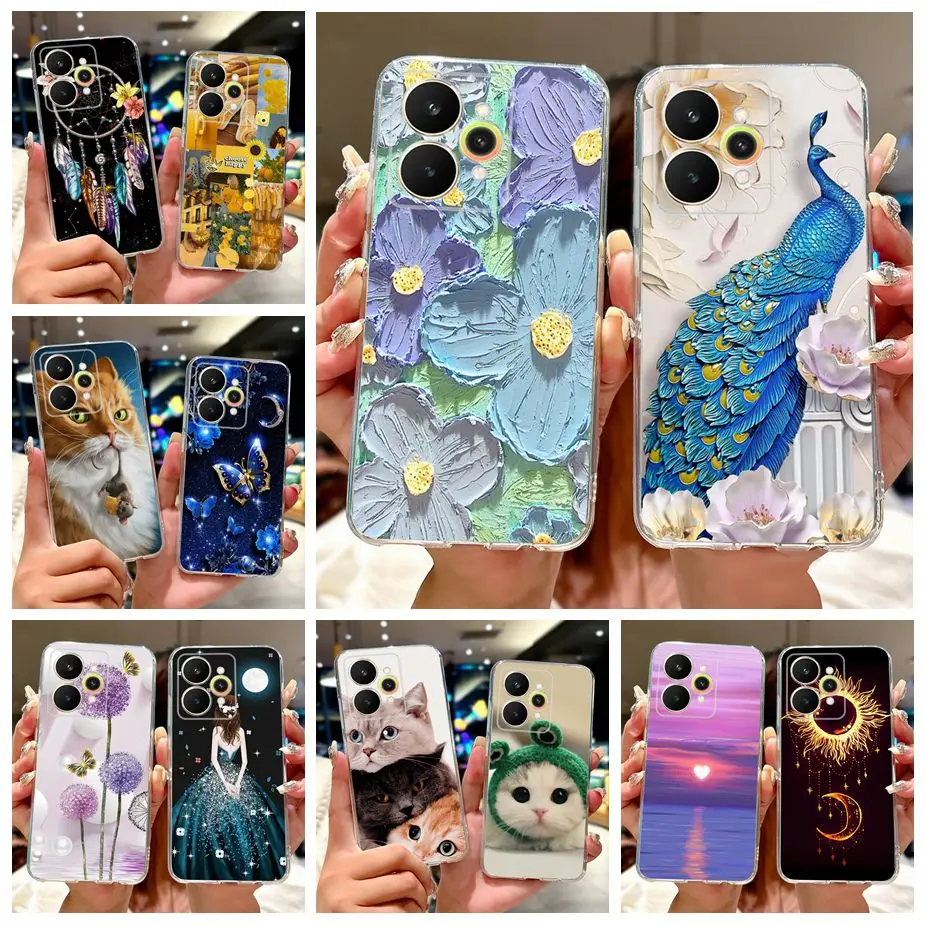 Para Realme 15 funda Realme15 Pro RMX5101 funda pintada de lujo a la moda funda de teléfono delgada suave para Realme 15 Pro 5G cubierta trasera parachoques