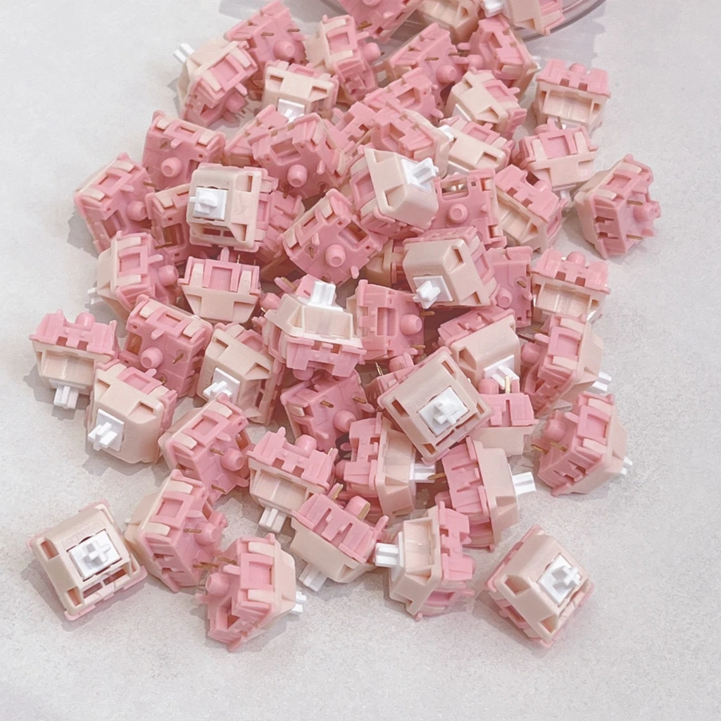 FEKER-interruptor de búsqueda de flores, interruptor lineal de 5 pines, 40G, POK, accesorios de teclado mecánico personalizados, eje mecánico de juego y oficina - imagen 5