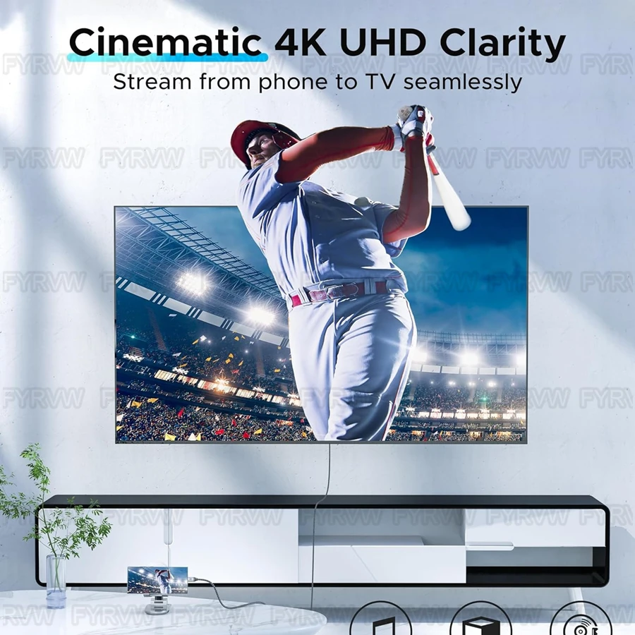 Cable Compatible con USB C a HDMI 4K @ 60Hz 30Hz Cable convertidor USB tipo C a HDTV para iPhone15 Pro MacBook Surface Galaxy S23 Mac - imagen 3