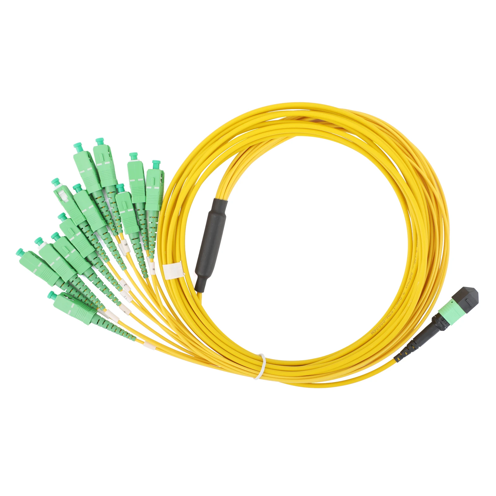 1 Uds monomodo 12 núcleos MPO/PC a 12SC/APC Cable de conexión de fibra óptica 1M/3M/5M/10M/15M/20M puentes SM para red de telecomunicaciones - imagen 3