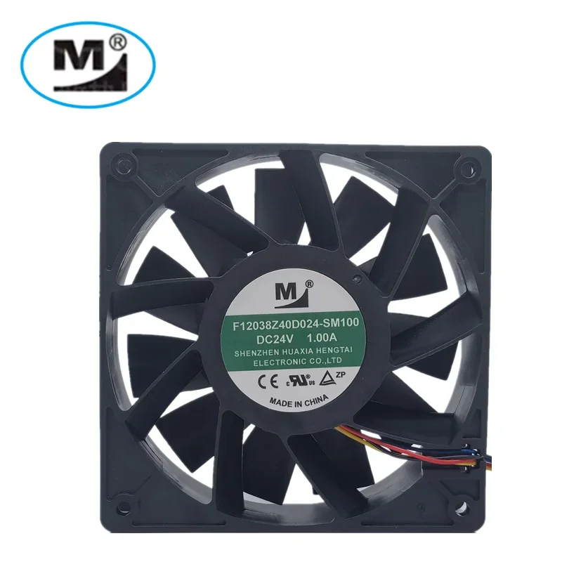 Nuevo para F12038Z40D024 DC24V 0.1A 12038 12cm 120mm 120*120*38MM convertidor de frecuencia ventilador de refrigeración del servidor