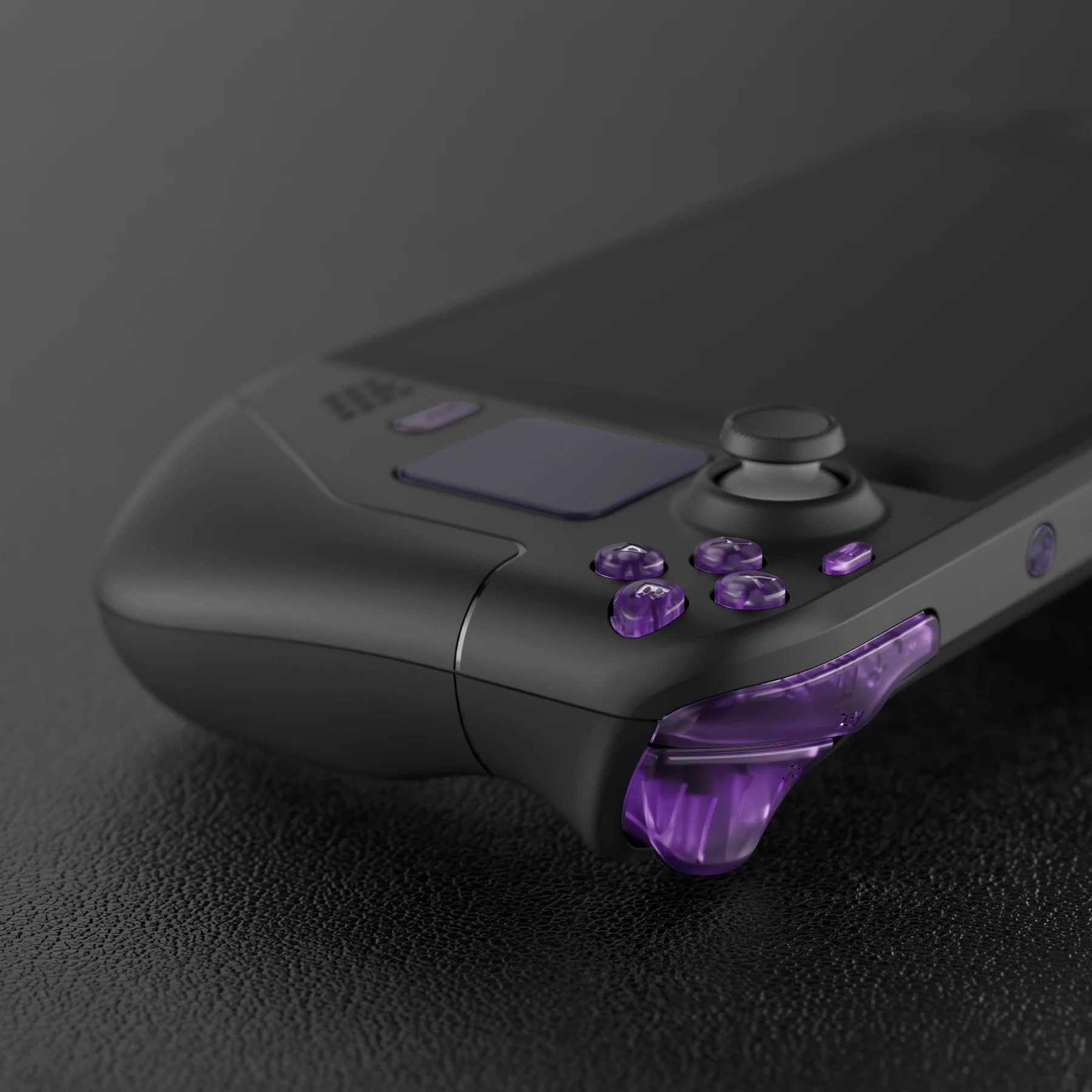 EXtremeRate-juego completo de botones de repuesto para Steam Deck LCD, transparente, Atomic Purple - imagen 3