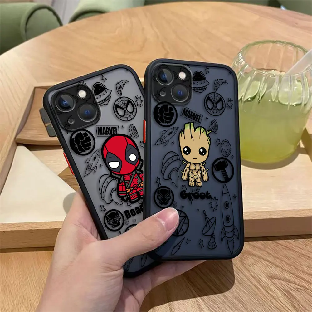 Funda de teléfono mate Marvel Space Ironman Spider-Man para HUAWEI P40 MATE 20 30 NOVA 3I 4 7 7I 6 Y70 Y6P Y9 HONOR 20 70 90 X7 X8 - imagen 3