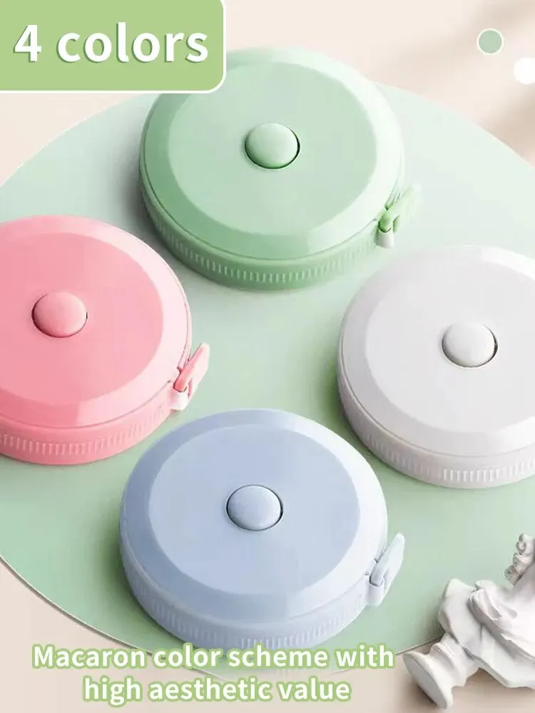 Cinta métrica suave retráctil de 2 metros, regla de medición Flexible de costura corporal de doble escala para herramientas de medición corporal, artesanía a medida - imagen 2