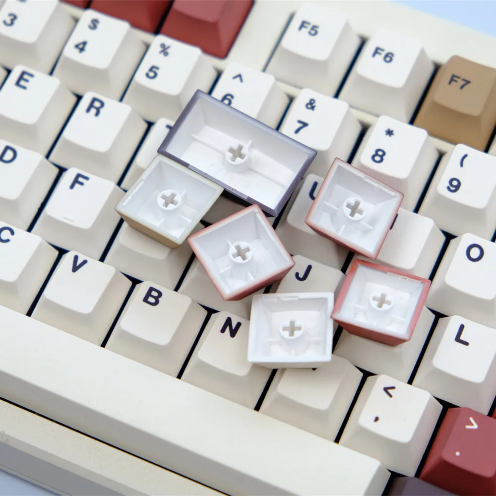 GMK teclas de luz mixta perfil Cherry 129 teclas PBT tinte sublimación teclas para teclado mecánico Wooting60 - imagen 5