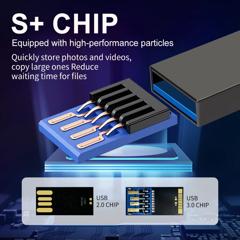 ZSUIT-unidad USB de alta velocidad, Pendrive de 10 piezas, 32GB, 64GB, 3,0 GB, 128GB, resistente al agua, de Metal, DD - imagen 3