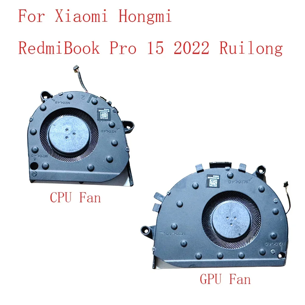 Reemplazo nuevo ventilador de refrigeración CPU + GPU para Xiaomi Hongmi RedmiBook Pro 15 2022 ventilador Ruilong