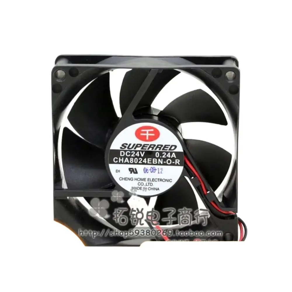 Ventilador de 80mm 24V para SUPERRED CHA8024EBN-O-R 0.24A 8025 ventilador de refrigeración convertidor de 8cm, convertidores de potencia eficientes - imagen 2