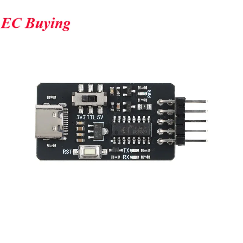 10 uds/1 unidad CH340C STC programa de microcontrolador ISP descarga automática módulo programador USB tipo C a placa de puerto serie UART - imagen 5