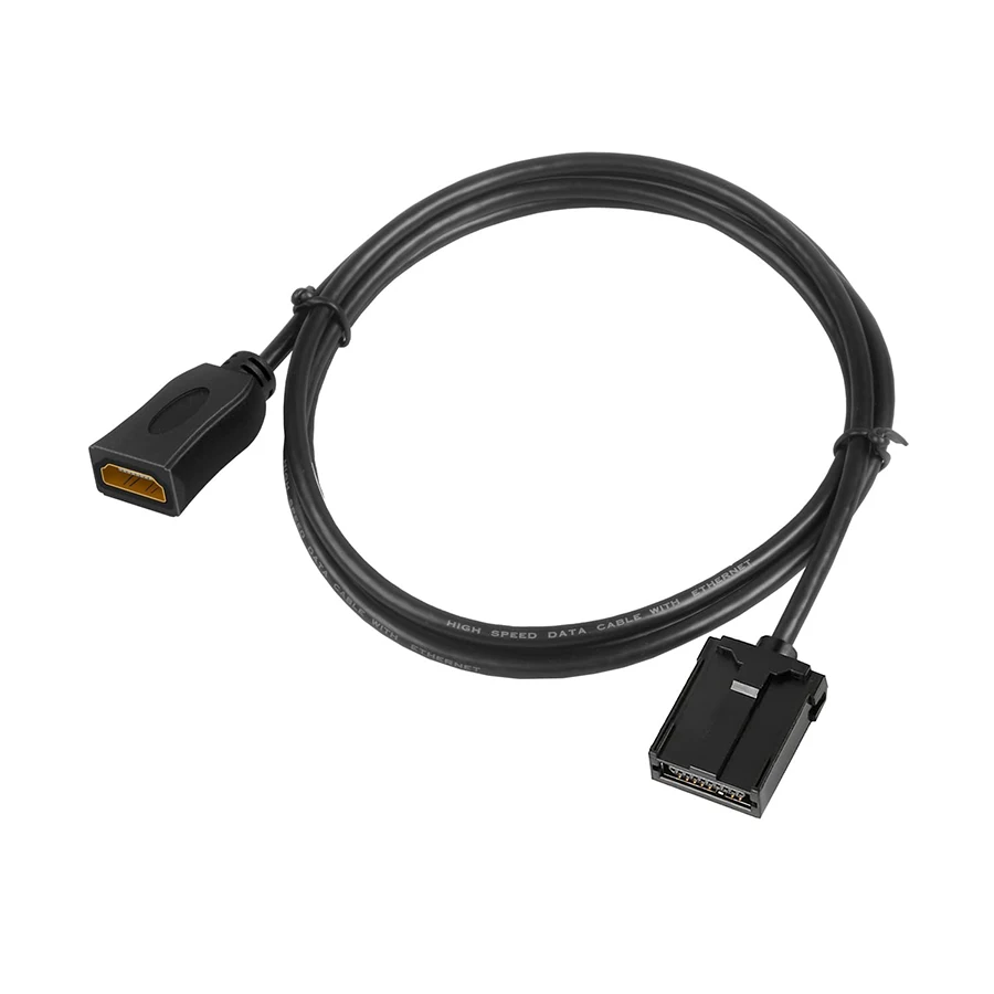 Cable HD tipo E macho A hembra para sistema automotriz de coche, Cable de extensión de bloqueo, conector A/V Multimedia HDTV, 1,5 m, 1080P - imagen 2