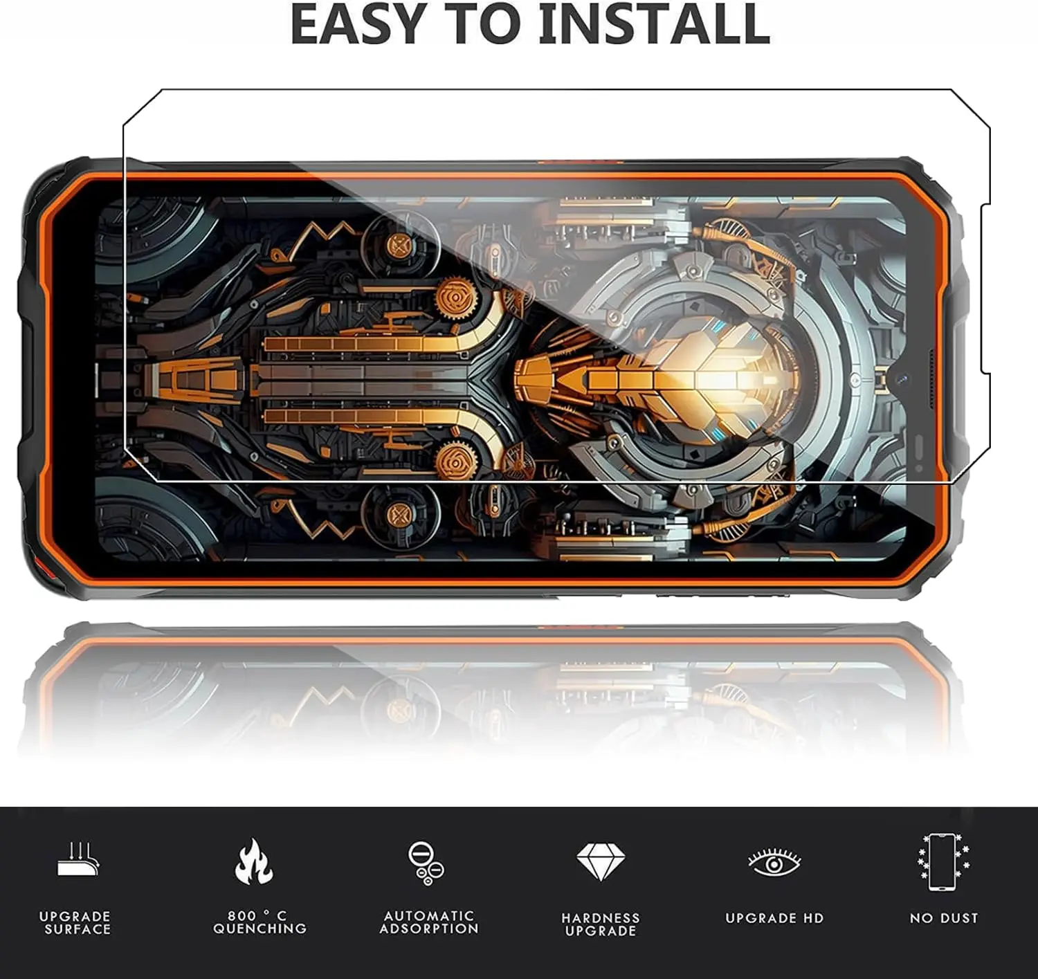 Protectores de pantalla 2.5D 9H de vidrio templado para Blackview Oscal Marine 2 (6,56") - imagen 4
