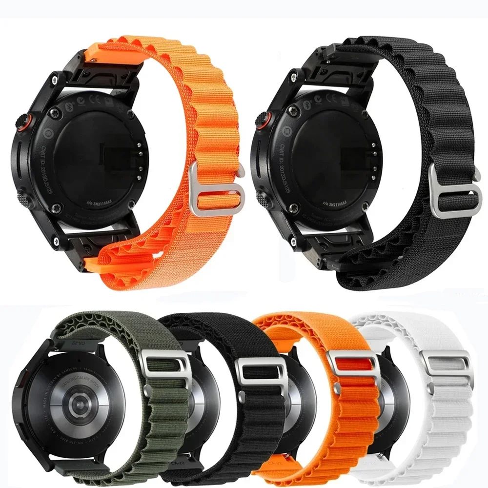 Für Garmin Fenix 7X 6X Pro 5X Plus Armband QuickFit 26mm Armband Armband Tactix 7 Enduro Armband Nylon Ersatz Handgelenk Band
