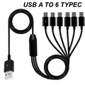USB TO 6 TYPEC