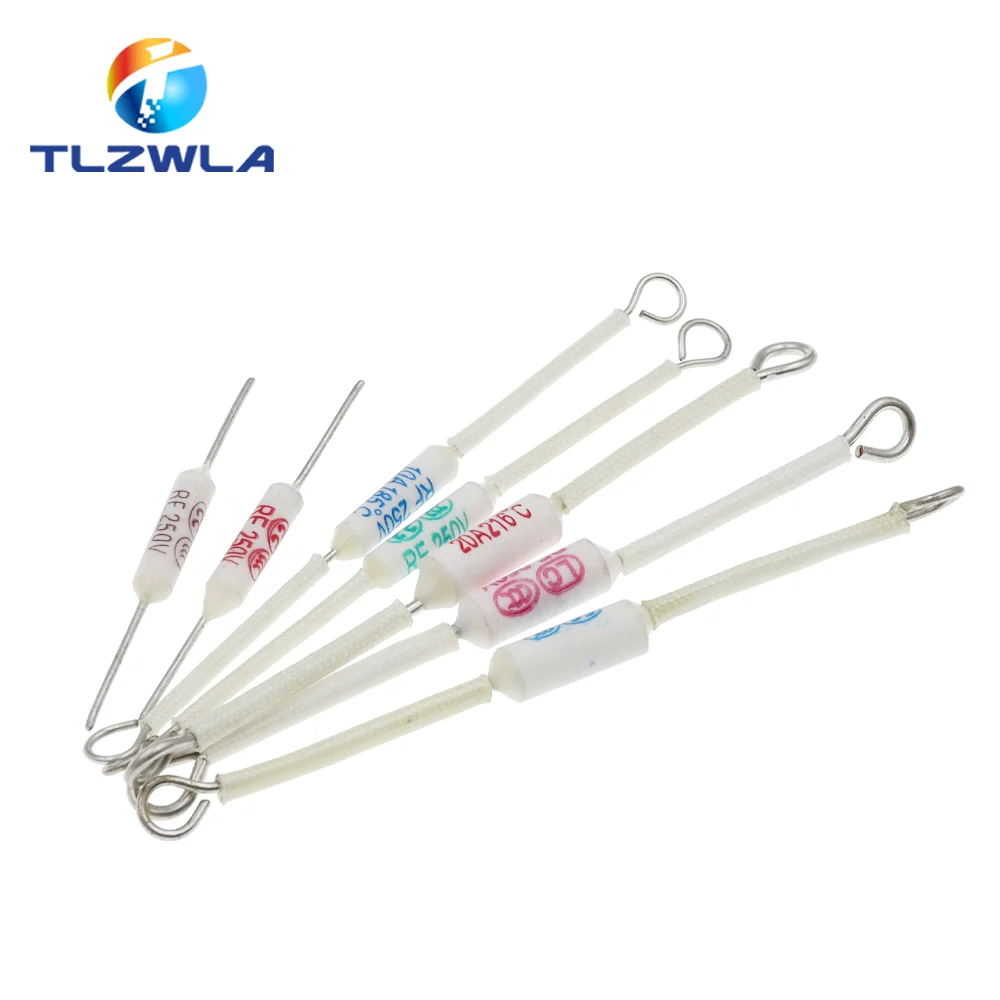Interruptor de temperatura RF de 5 piezas para olla arrocera, fusible térmico de cerámica, corte, 10A/130C/155C/165C/185C 15A/20A/185C 20A/216C/240C - imagen 2