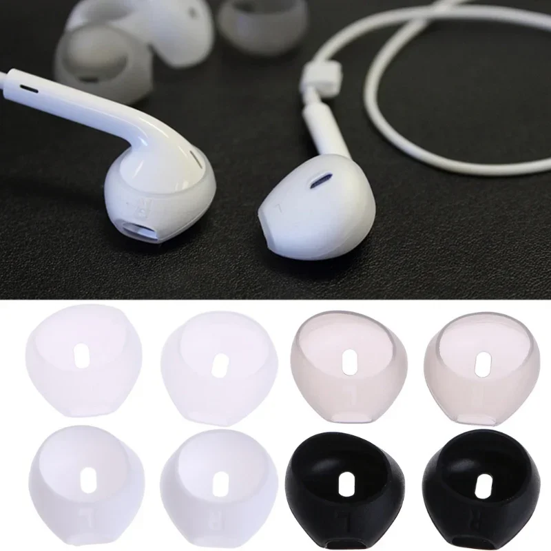 1-5 pares de cubiertas de punta de oreja de silicona antideslizantes para Airpods cubierta antipérdida cubierta de auriculares auriculares Bluetooth cubierta de enchufe de auriculares - imagen 3
