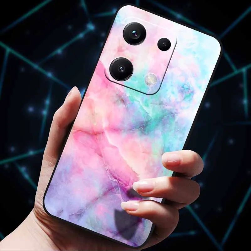 Para Redmi Note 14S 4G funda 6,67 "mármol suave TPU silicona a prueba de golpes contraportada para Xiaomi Redmi Note 14S funda protectora - imagen 5