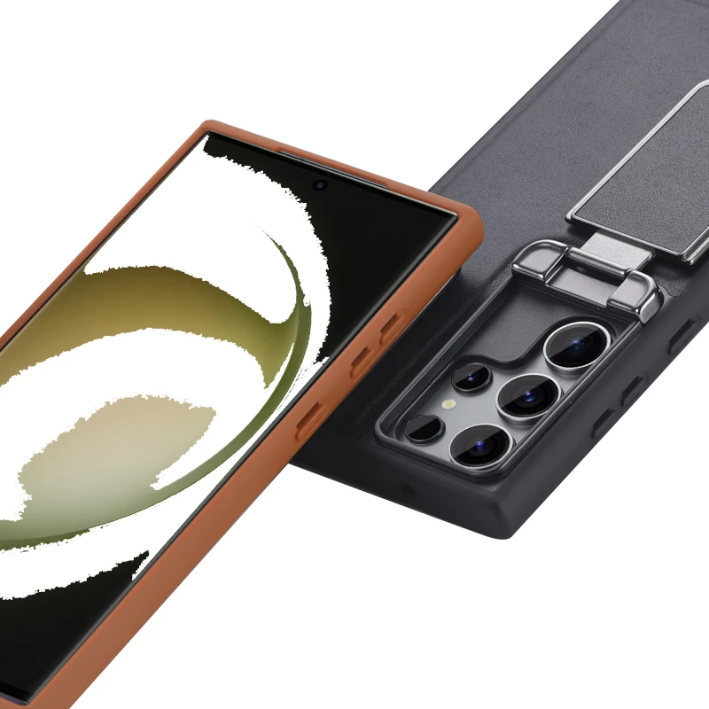 Nuevo soporte de tapa de lente de Metal para cámara de protección armadura a prueba de golpes funda de teléfono para Samsung S25 Ultra S23 S24 Ultra contraportada - imagen 3