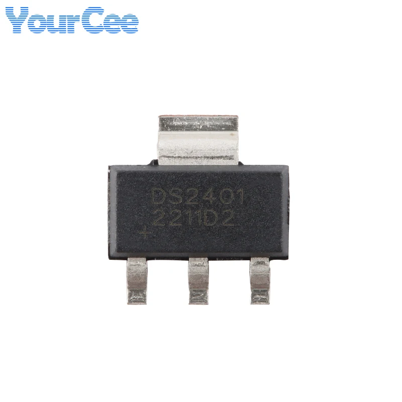 5 uds/1 unidad DS2401 DS2401Z + T & R SOT-223 número de serie de silicio código de registro electrónico Chip IC circuito integrado