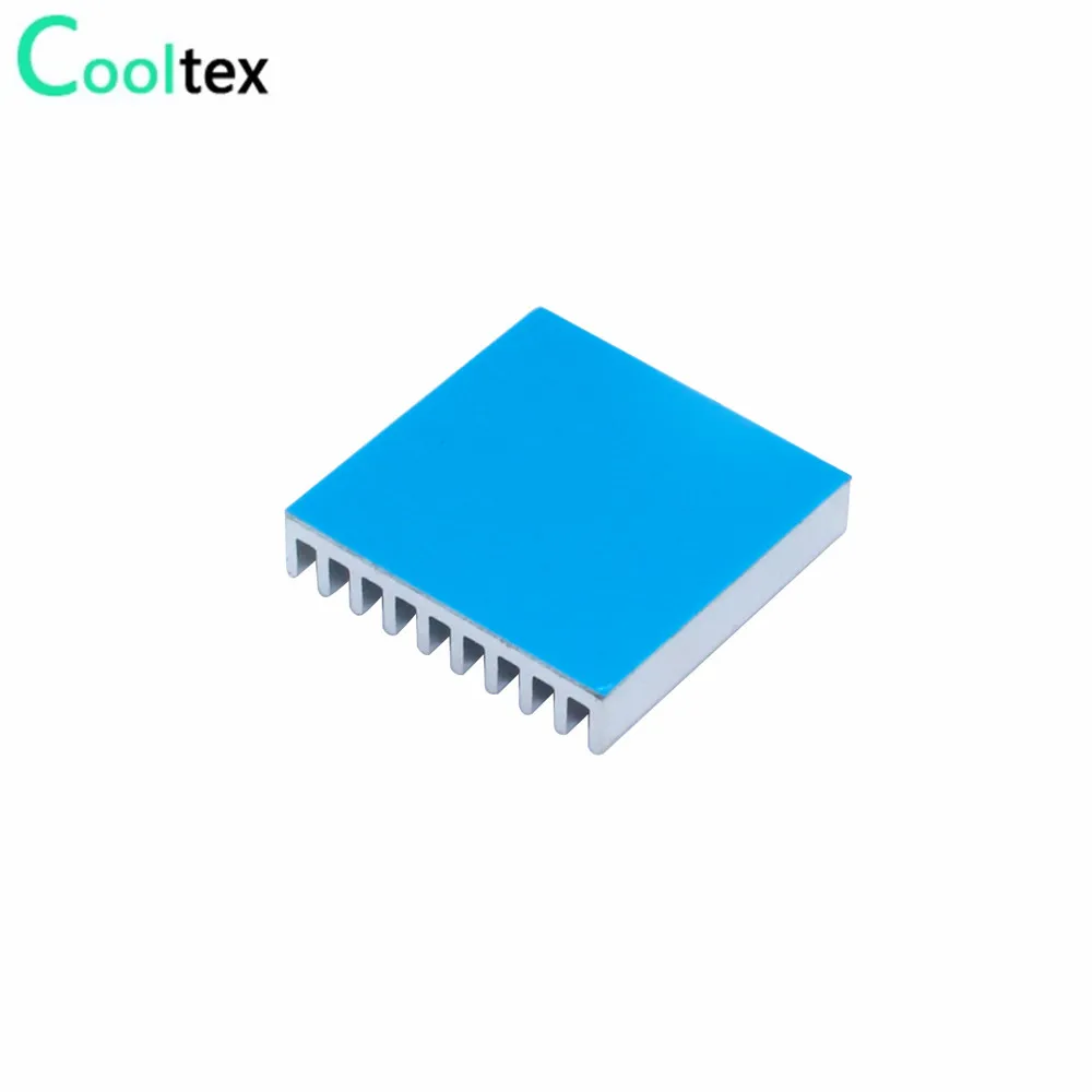 30 Uds disipador de calor de aluminio 20x20x4mm disipador de calor de refrigeración para Chip electrónico IC MOS Raspberry pi con cinta conductora térmica - imagen 4