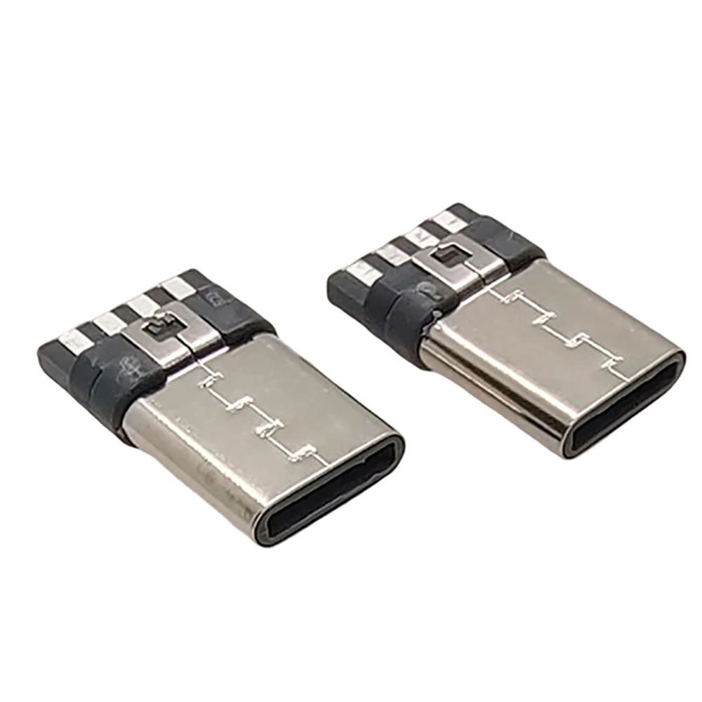 Placa de soldadura directa USB 3,1, modelo de datos de carga Simple macho de 2/5/10 piezas, tipo C de carga rápida, Conector sin 8P - imagen 3