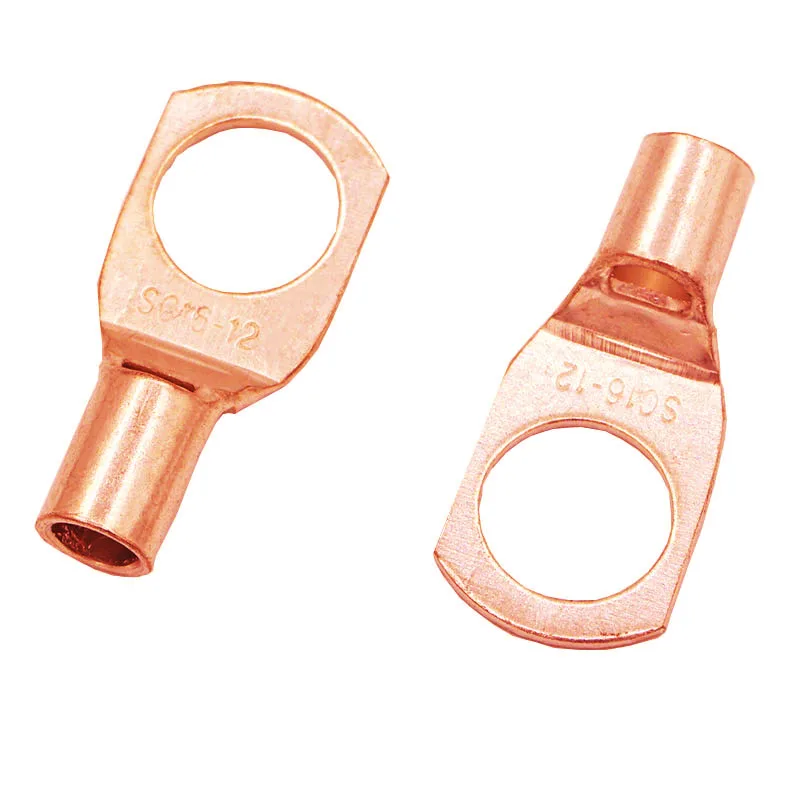 10/20 piezas SC16-6 16-8 16-10 16-12 Kit de terminales de Cable de cobre agujero de perno terminales de Cable estañado terminales de batería conector de Cable de nariz de cobre - imagen 5