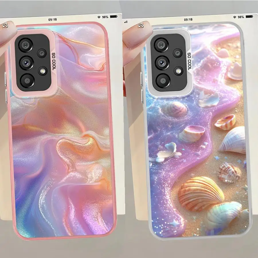 Funda colorida subacuática para Samsung Galaxy S23 S21 S22 S25 Note 20 Ultra S23 S24 FE S20 Plus, funda trasera para teléfono - imagen 2